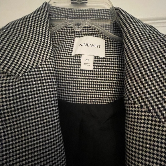 Nine West Black and Gray Print Coat - Picture 8 of 8